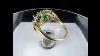 Antique Victorian 1870s 1ct Colombian Emerald Garnet Pearl 14k Yellow Gold Ring